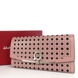 Salvatore Ferragamo Gancini Leather Wallet.